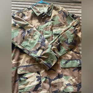 Authentic Vintage Army Woodland Hot Weather Coat